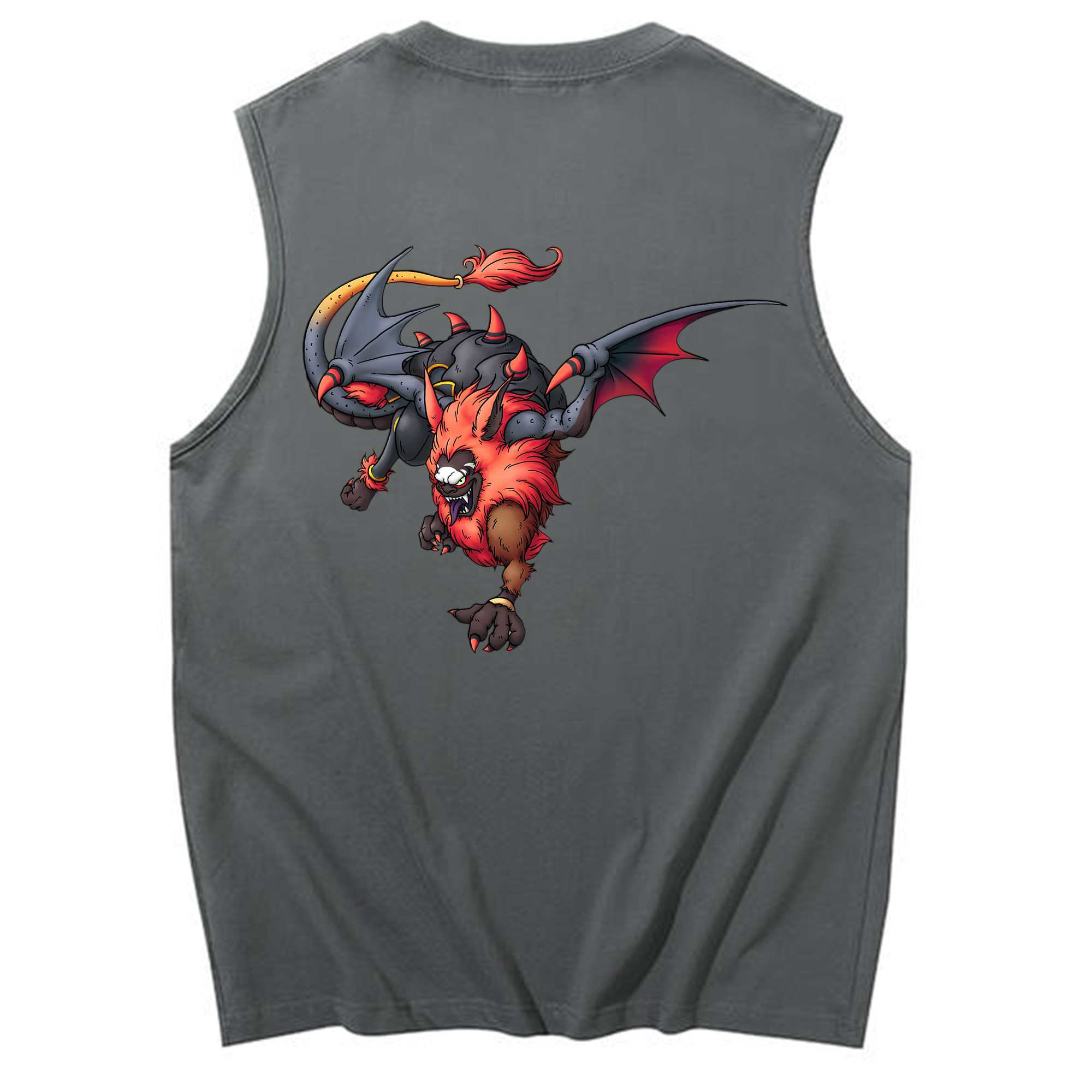 （画像用） ドラゴンクエスト Doragon Kuesuto Dragon Quest コットン100％タンクトップ（背面プリント）
